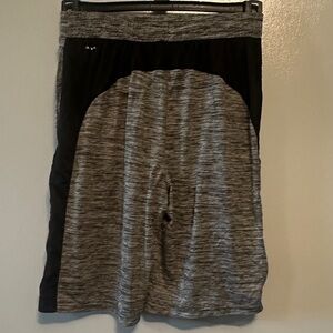Xersion Kids Heather Gray and Black Athletic Shorts